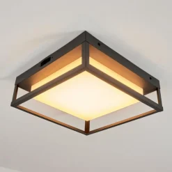 hofstein plafonnier extérieur Nonza LED Anthracite, 1 lumière
