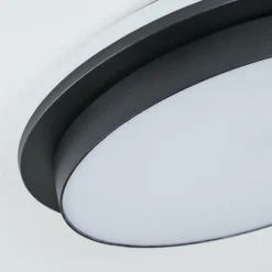hofstein plafonnier extérieur Caucete LED Noir, 1 lumière