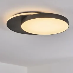 hofstein plafonnier extérieur Caucete LED Noir, 1 lumière