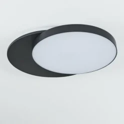 hofstein plafonnier extérieur Caucete LED Noir, 1 lumière