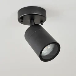 hofstein plafonnier extérieur Corneda Noir, 1 lumière