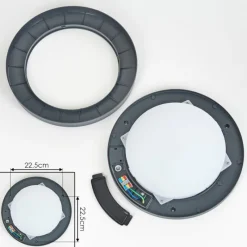 hofstein plafonnier extérieur Durivier LED Anthracite, 1 lumière