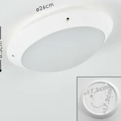 hofstein plafonnier extérieur Grafton Blanc, 1 lumière