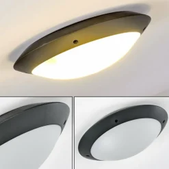 hofstein plafonnier extérieur Grafton Anthracite, 2 lumières