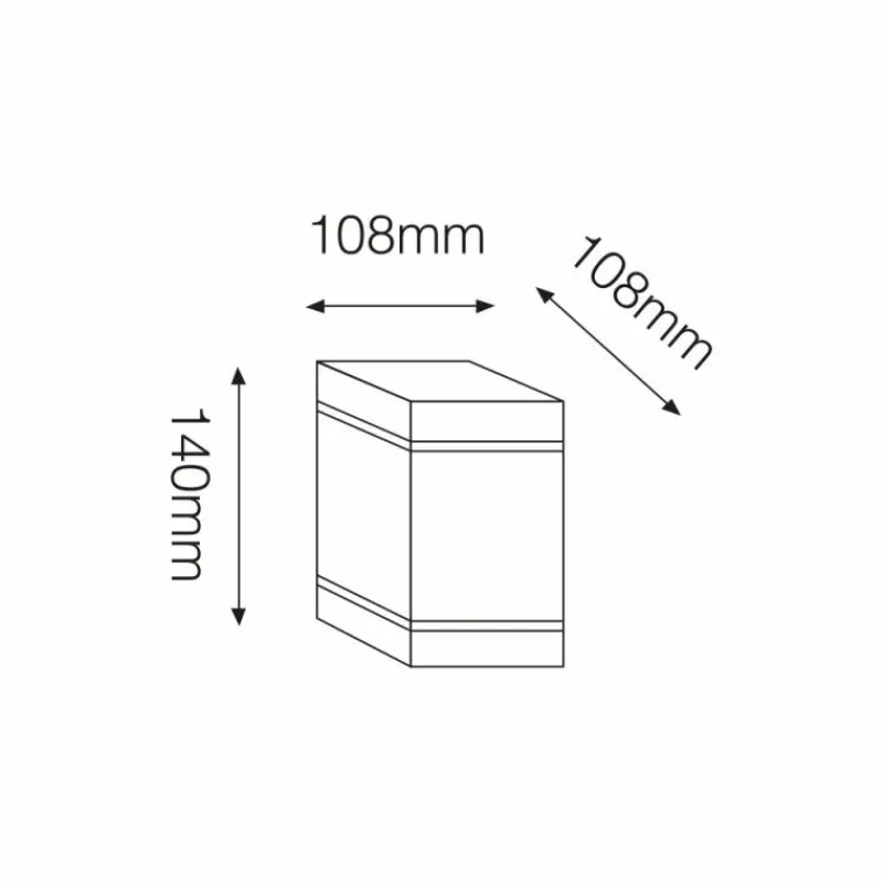 KS Verlichting plafonnier extérieur Sigma Noir, Blanc, 1 lumière