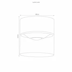 Luminaires LCD plafonnier extérieur LCD 5069 LED Blanc, 1 lumière