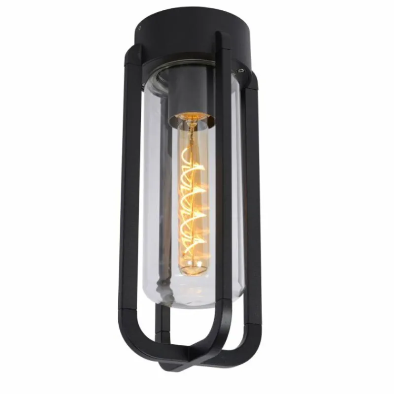 Luminaires Lucide plafonnier extérieur Lucide GARLAND Noir, 1 lumière