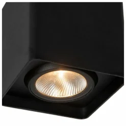Luminaires Lucide plafonnier extérieur Lucide LEEDS LED Noir, 1 lumière