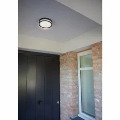 Luminaires Lutec plafonnier extérieur Lutec Rola LED Noir, 1 lumière