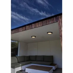 Luminaires Lutec plafonnier extérieur Lutec Kayah LED Anthracite, 1 lumière