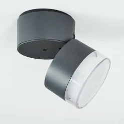 hofstein plafonnier extérieur Papagayos LED Anthracite, Blanc, 1 lumière, Changeur de couleurs