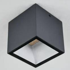 hofstein plafonnier extérieur Spidern LED Anthracite, Blanc, 1 lumière