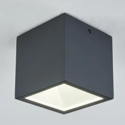 hofstein plafonnier extérieur Spidern LED Anthracite, Blanc, 1 lumière