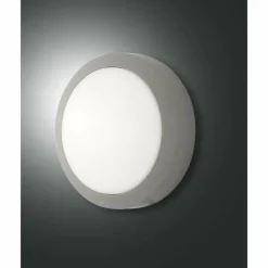 Luminaires Fabas Luce Plafonnier Fabas Luce Axel Gris, 1 lumière