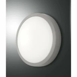 Luminaires Fabas Luce Plafonnier Fabas Luce Axel Gris, 1 lumière