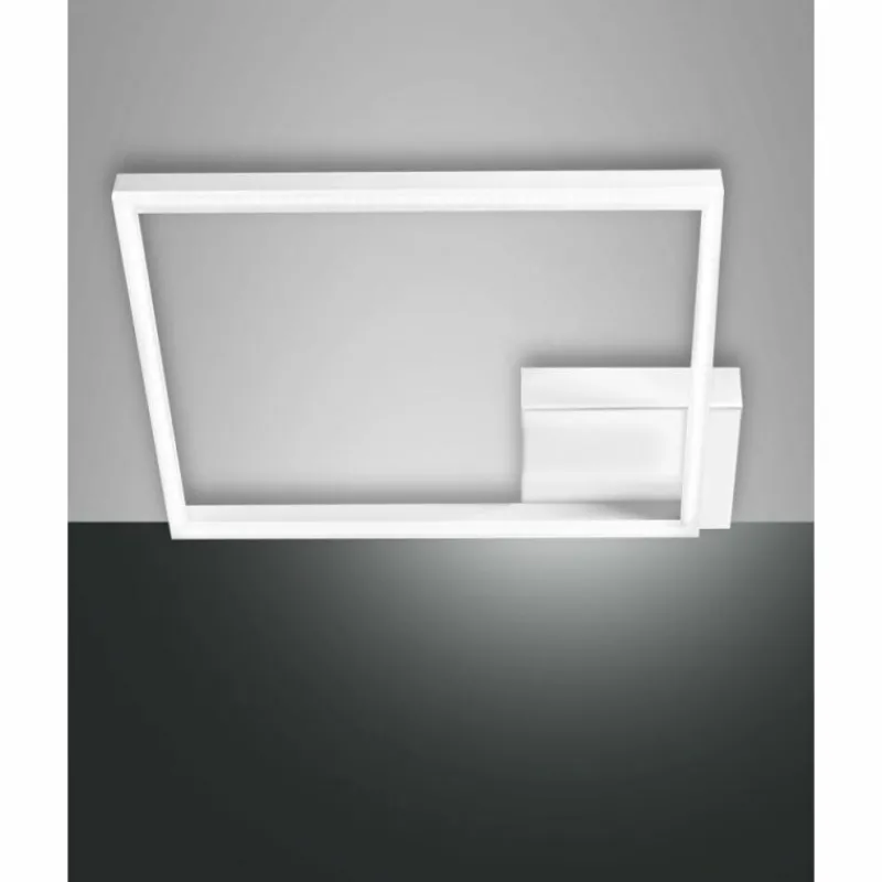 Luminaires Fabas Luce Plafonnier Fabas Luce Bard LED Blanc, 1 lumière* Éclairage Led