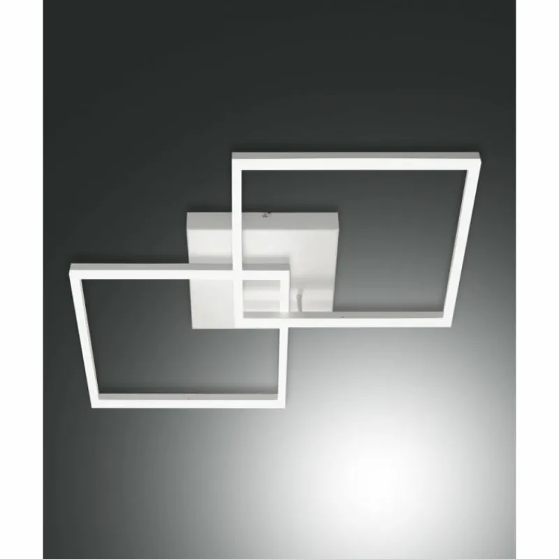 Luminaires Fabas Luce Plafonnier Fabas Luce Bard LED Blanc, 1 lumière