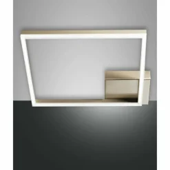 Luminaires Fabas Luce Plafonnier Fabas Luce Bard LED Or, 1 lumière