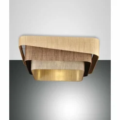 Lampes En Tissu-Luminaires Fabas Luce Plafonnier Fabas Luce Camargue Blanc, 1 lumière