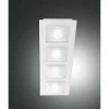 Luminaires Fabas Luce Plafonnier Fabas Luce Formia LED Blanc, 4 lumières