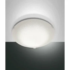Luminaires Fabas Luce Plafonnier Fabas Luce Gera LED Blanc, 1 lumière