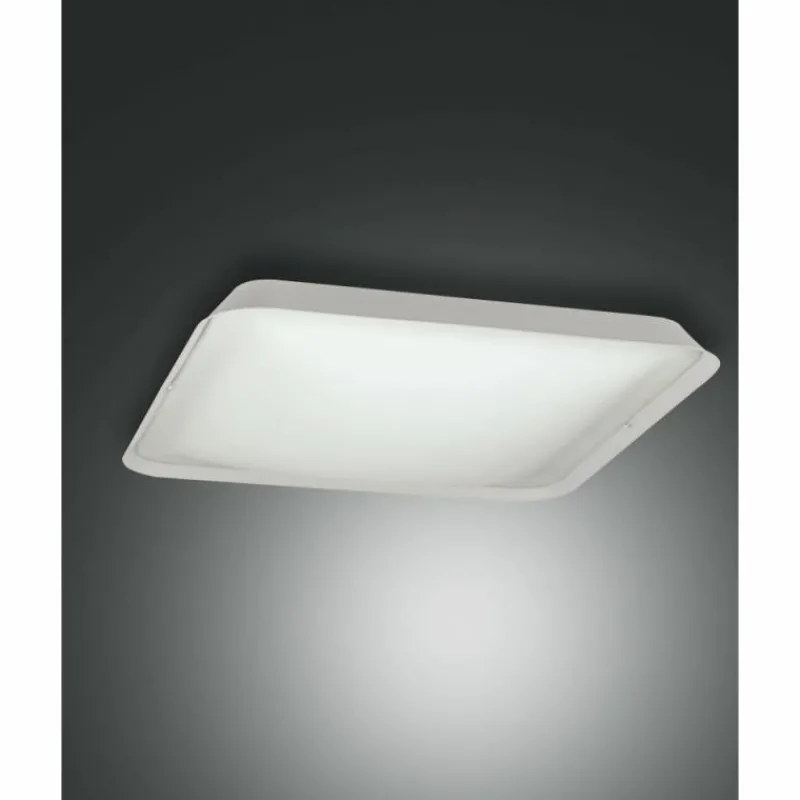 Luminaires Fabas Luce Plafonnier Fabas Luce Hugo LED Blanc, 1 lumière