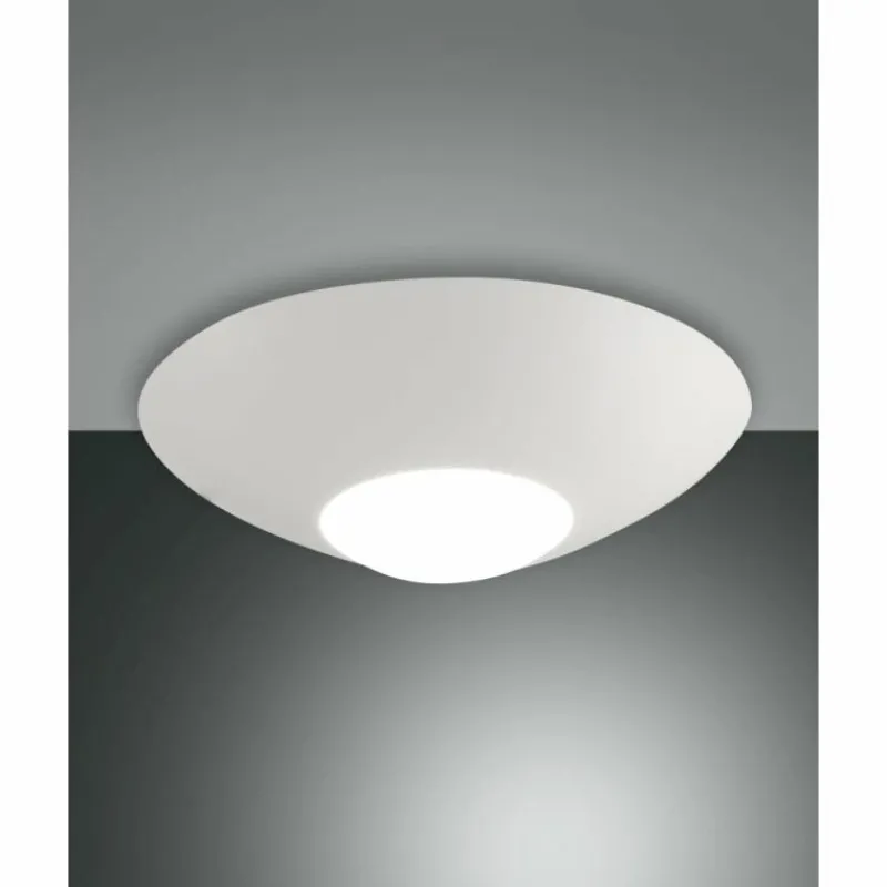 Luminaires Fabas Luce Plafonnier Fabas Luce Lizzy LED Blanc, 1 lumière* Éclairage Led