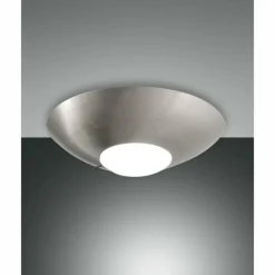Luminaires Fabas Luce Plafonnier Fabas Luce Lizzy LED Nickel mat, 1 lumière* Éclairage Led