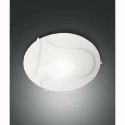 Luminaires Fabas Luce Plafonnier Fabas Luce Magma Blanc, 1 lumière