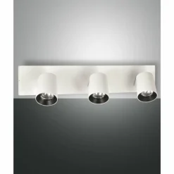 Luminaires Fabas Luce Plafonnier Fabas Luce Modo Blanc, 3 lumières* Plafonniers