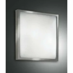 Luminaires Fabas Luce Plafonnier Fabas Luce OSAKA Nickel mat, 2 lumières