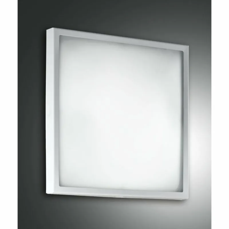 Luminaires Fabas Luce Plafonnier Fabas Luce Osaka LED Blanc, 1 lumière