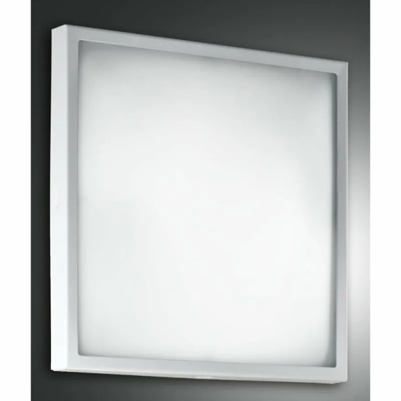 Luminaires Fabas Luce Plafonnier Fabas Luce Osaka LED Blanc, 1 lumière