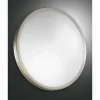 Luminaires Fabas Luce Plafonnier Fabas Luce PLAZA Nickel mat, 3 lumières