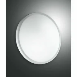 Luminaires Fabas Luce Plafonnier Fabas Luce Plaza LED Blanc, 1 lumière