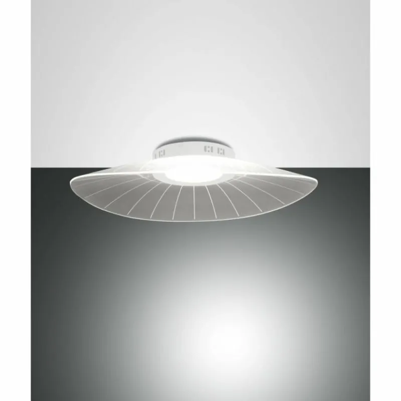 Luminaires Fabas Luce Plafonnier Fabas Luce Vela LED Blanc, 1 lumière* Éclairage Led