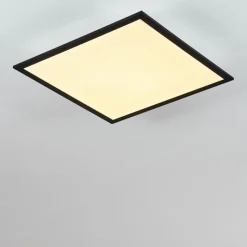 hofstein Plafonnier Farc LED Noir, Blanc, 1 lumière, Télécommandes