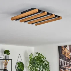 hofstein Plafonnier Favorina LED Écru, Noir, 1 lumière