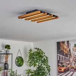 hofstein Plafonnier Favorina LED Écru, Noir, 1 lumière