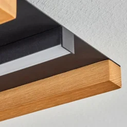 hofstein Plafonnier Favorina LED Écru, Noir, 1 lumière, Télécommandes