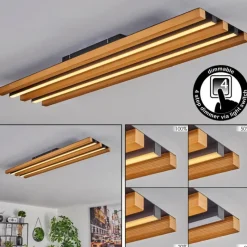 hofstein Plafonnier Favorina LED Écru, Noir, 1 lumière