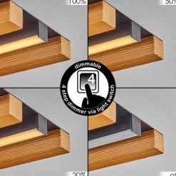 hofstein Plafonnier Favorina LED Écru, Noir, 1 lumière