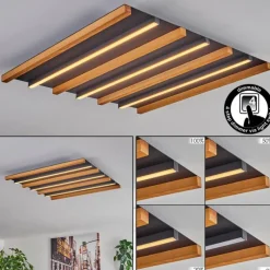 hofstein Plafonnier Favorina LED Écru, Noir, 1 lumière