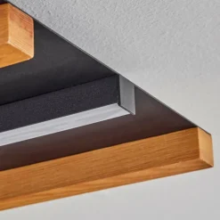 hofstein Plafonnier Favorina LED Écru, Noir, 1 lumière, Télécommandes