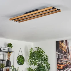 hofstein Plafonnier Favorina LED Écru, Noir, 1 lumière, Télécommandes