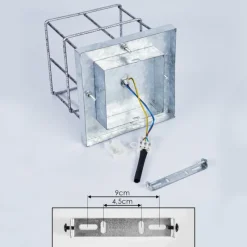 Lampes Industrielles-hofstein Plafonnier Fevaag Argenté, 1 lumière