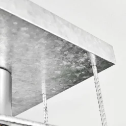 Lampes Industrielles-hofstein Plafonnier Fevaag Chrome, Argenté, 3 lumières