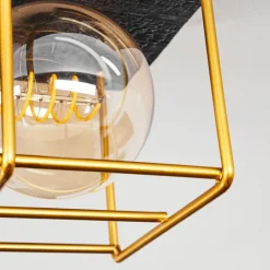 Lampes Dorées-hofstein Plafonnier Fevaag Or, Noir, 2 lumières