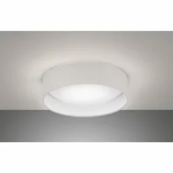 Lampes En Tissu-FHL easy Plafonnier Linus LED Gris, 1 lumière