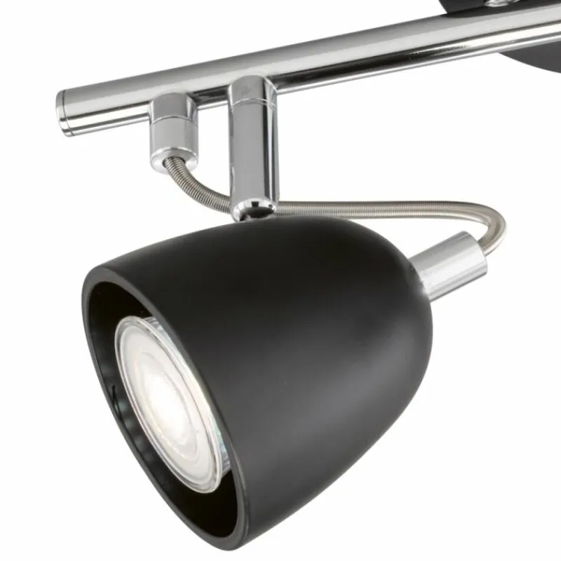 FHL easy Plafonnier FHL-easy Gemma Chrome, Noir, 2 lumières* Spots Et Projecteurs